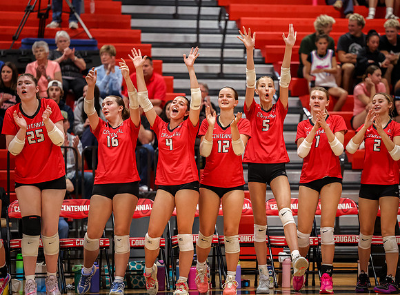 4982 Centennial vs Andover Girls Varsity Volleyball_