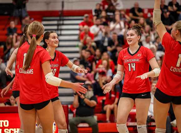 5419 Centennial vs Andover Girls Varsity Volleyball_