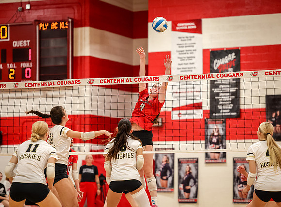 5528 Centennial vs Andover Girls Varsity Volleyball_