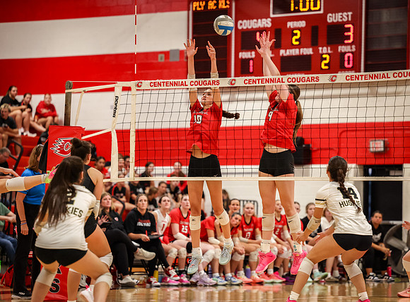 5576 Centennial vs Andover Girls Varsity Volleyball_