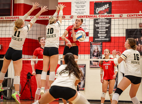 5628 Centennial vs Andover Girls Varsity Volleyball_