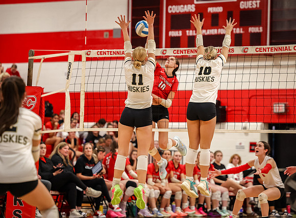 5641 Centennial vs Andover Girls Varsity Volleyball_