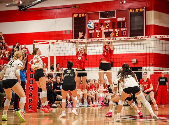 5731 Centennial vs Andover Girls Varsity Volleyball_