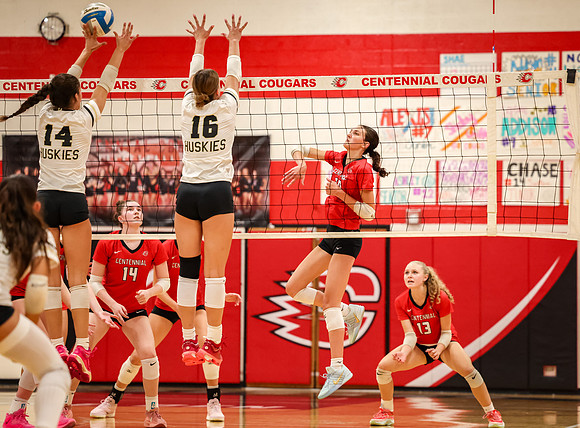 5743 Centennial vs Andover Girls Varsity Volleyball_