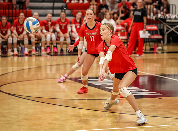 5837 Centennial vs Andover Girls Varsity Volleyball_