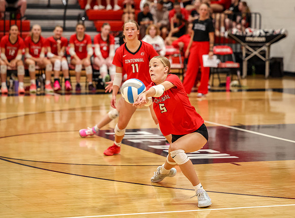 5838 Centennial vs Andover Girls Varsity Volleyball_