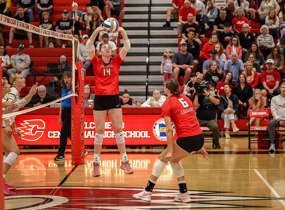 5901 Centennial vs Andover Girls Varsity Volleyball_