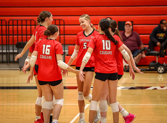 6124 Centennial vs Andover Girls Varsity Volleyball_