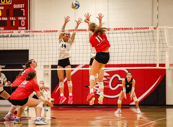 6366 Centennial vs Andover Girls Varsity Volleyball_