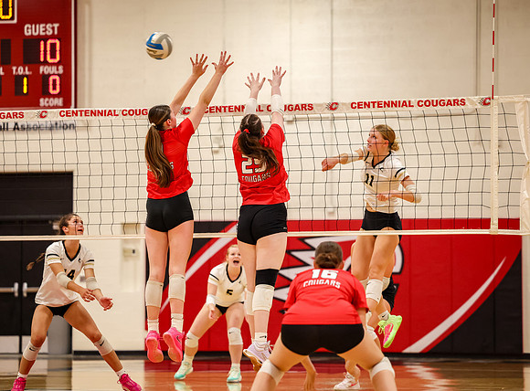 6438 Centennial vs Andover Girls Varsity Volleyball_