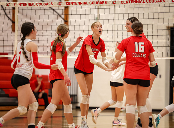 6496 Centennial vs Andover Girls Varsity Volleyball_
