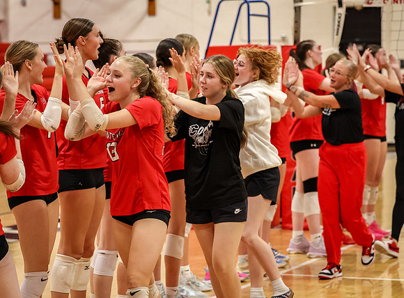 6819 Centennial vs Andover Girls Varsity Volleyball_
