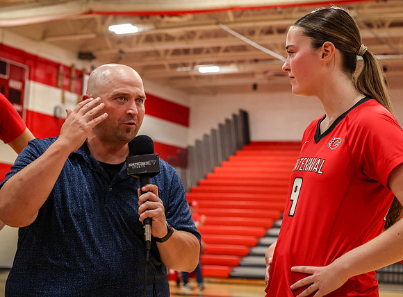 6843 Centennial vs Andover Girls Varsity Volleyball_