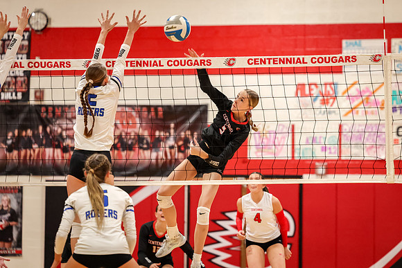 096 Centennial vs Rogers Girls Varsity Volleyball
