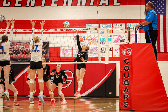 102 Centennial vs Rogers Girls Varsity Volleyball