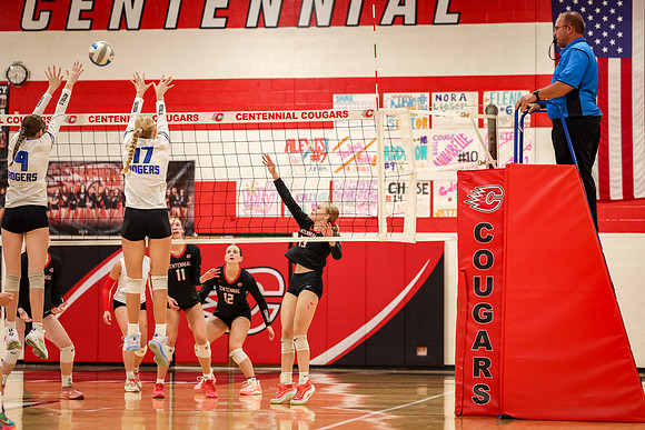 103 Centennial vs Rogers Girls Varsity Volleyball