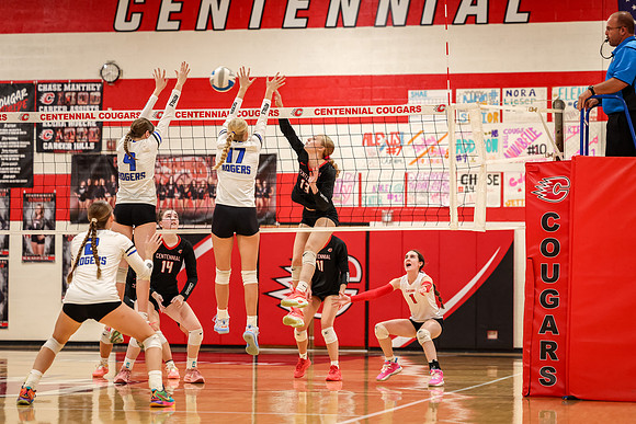 104 Centennial vs Rogers Girls Varsity Volleyball