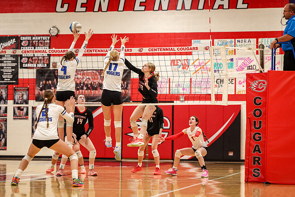 105 Centennial vs Rogers Girls Varsity Volleyball