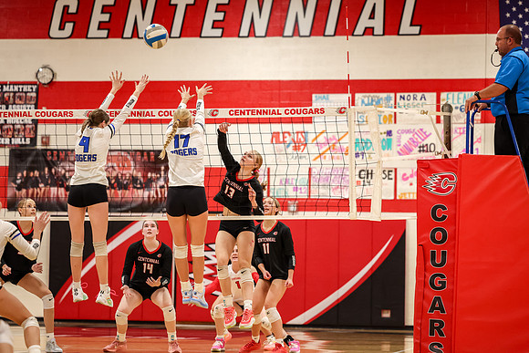 111 Centennial vs Rogers Girls Varsity Volleyball