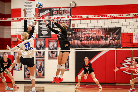 115 Centennial vs Rogers Girls Varsity Volleyball