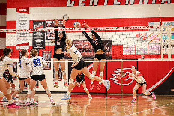 116 Centennial vs Rogers Girls Varsity Volleyball