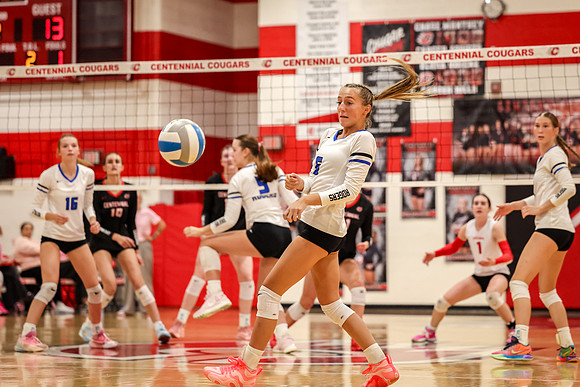 119 Centennial vs Rogers Girls Varsity Volleyball