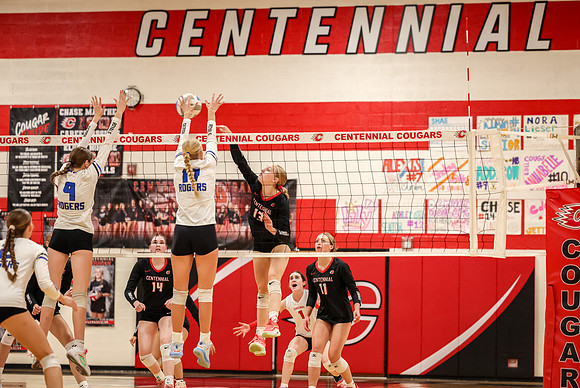 127 Centennial vs Rogers Girls Varsity Volleyball