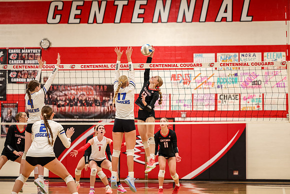 131 Centennial vs Rogers Girls Varsity Volleyball
