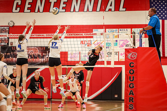 130 Centennial vs Rogers Girls Varsity Volleyball