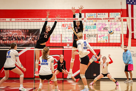 134 Centennial vs Rogers Girls Varsity Volleyball