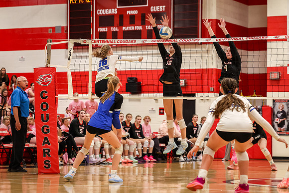 138 Centennial vs Rogers Girls Varsity Volleyball