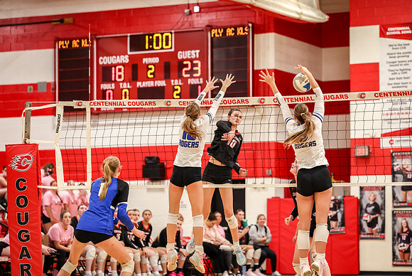 141 Centennial vs Rogers Girls Varsity Volleyball