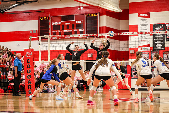140 Centennial vs Rogers Girls Varsity Volleyball