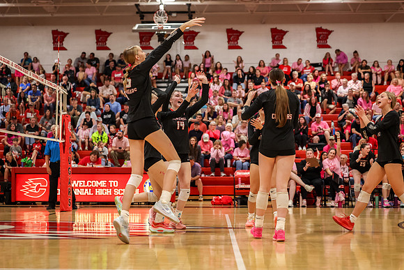 159 Centennial vs Rogers Girls Varsity Volleyball