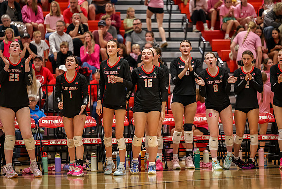 168 Centennial vs Rogers Girls Varsity Volleyball