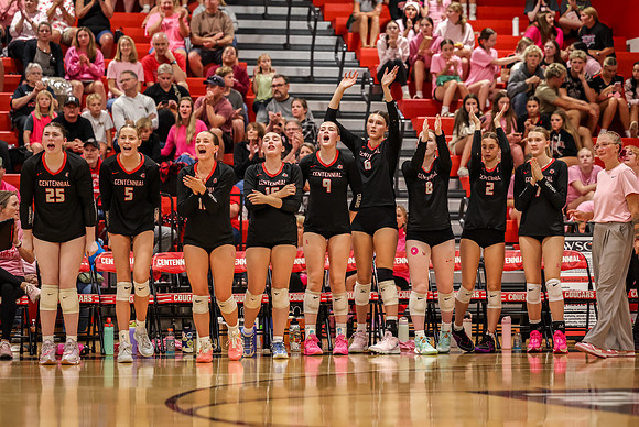 191 Centennial vs Rogers Girls Varsity Volleyball