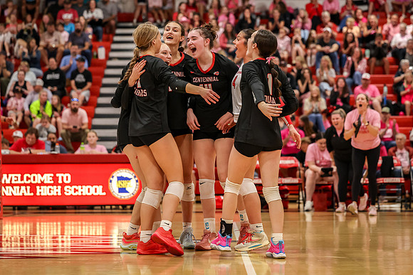 196 Centennial vs Rogers Girls Varsity Volleyball