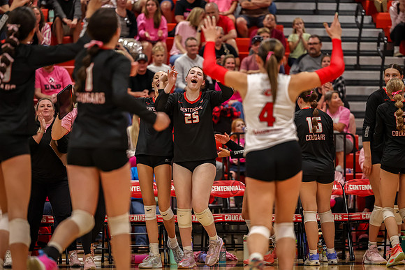 212 Centennial vs Rogers Girls Varsity Volleyball