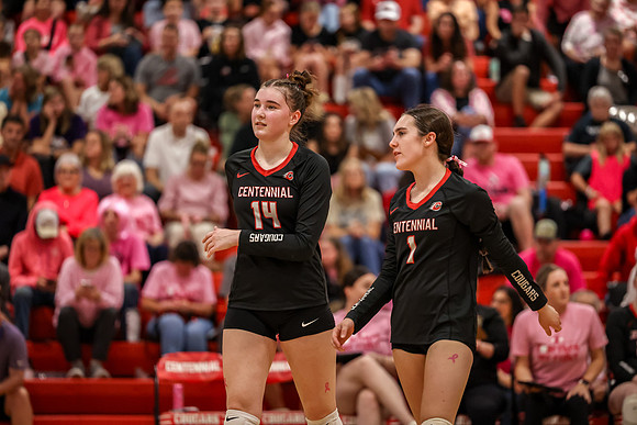 214 Centennial vs Rogers Girls Varsity Volleyball