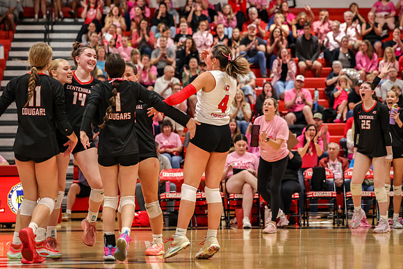 238 Centennial vs Rogers Girls Varsity Volleyball