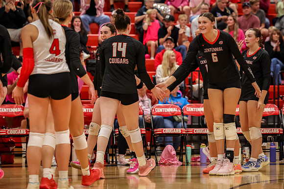 250 Centennial vs Rogers Girls Varsity Volleyball