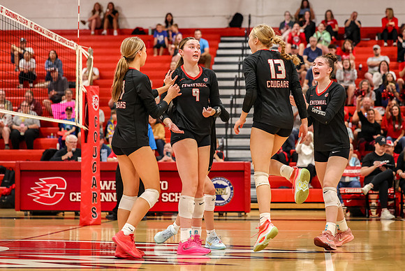 0383 Centennial vs Coon Rapids Girls Varsity Volleyball