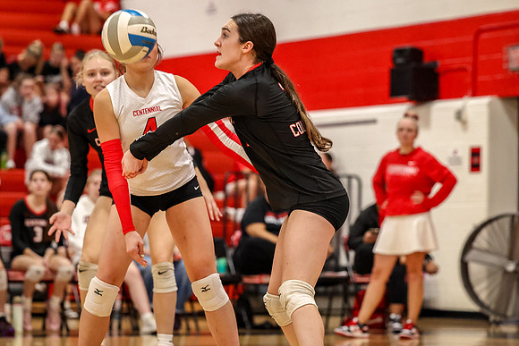 0641 Centennial vs Coon Rapids Girls Varsity Volleyball
