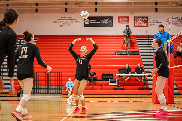 0853 Centennial vs Coon Rapids Girls Varsity Volleyball