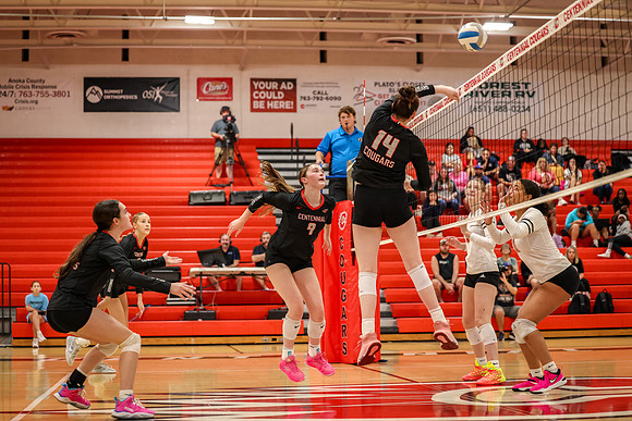 0983 Centennial vs Coon Rapids Girls Varsity Volleyball