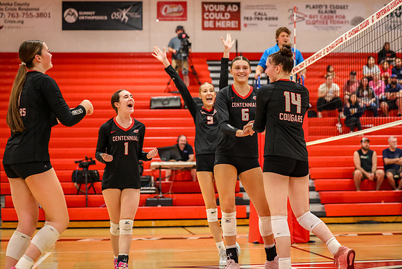 1179 Centennial vs Coon Rapids Girls Varsity Volleyball