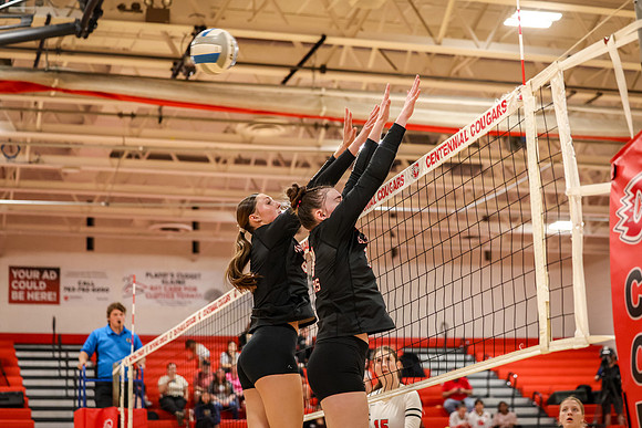 1217 Centennial vs Coon Rapids Girls Varsity Volleyball