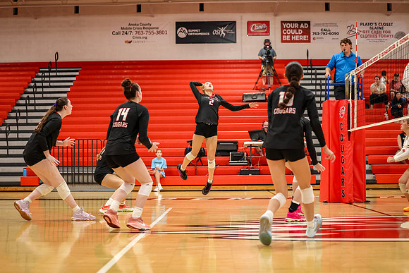 1456 Centennial vs Coon Rapids Girls Varsity Volleyball
