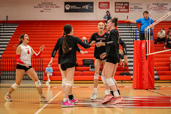 1655 Centennial vs Coon Rapids Girls Varsity Volleyball