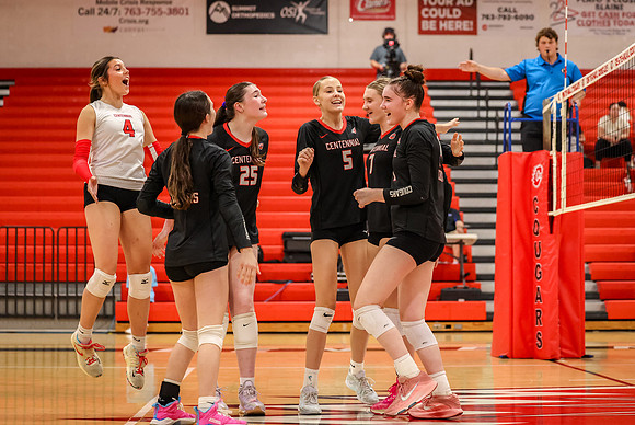 1656 Centennial vs Coon Rapids Girls Varsity Volleyball